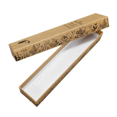 Papier Luxus Design Handwerk Elfenbein Papier Deckel und Basis Karton Schmuck Verpackung Geschenkbox mit Schaumstoff