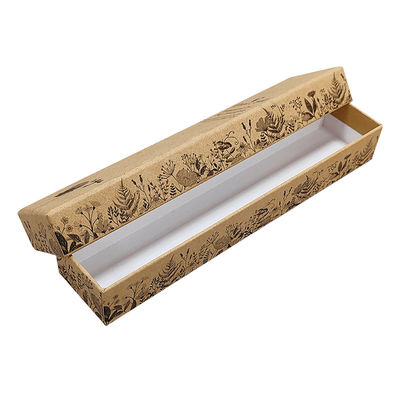 Papier Luxus Design Handwerk Elfenbein Papier Deckel und Basis Karton Schmuck Verpackung Geschenkbox mit Schaumstoff