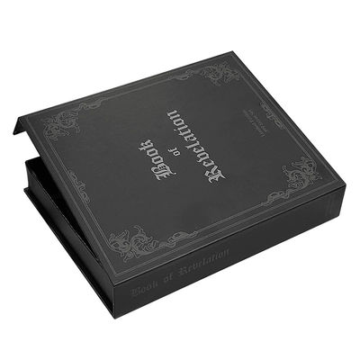 Luxus-Logo-Druck Verpackung Magnetisch geschlossene Geschenkbox Fälschung Buchförmige Verpackung Ringbox