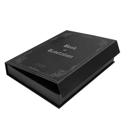 Luxus-Logo-Druck Verpackung Magnetisch geschlossene Geschenkbox Fälschung Buchförmige Verpackung Ringbox