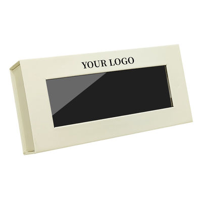 Personalisierte Quadratische Magnetverschlussdeckel Geschenk Kosmetik personalisierte falsche Wimpern Verpackung Papierbox mit transparenten Fenster