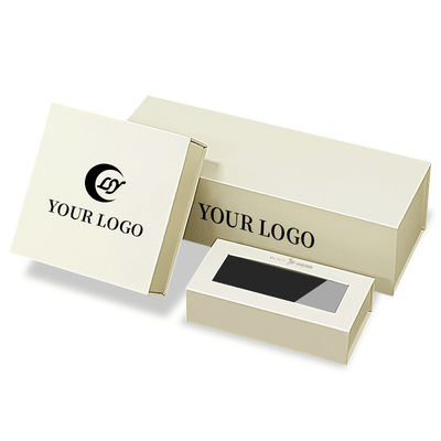 Personalisierte Quadratische Magnetverschlussdeckel Geschenk Kosmetik personalisierte falsche Wimpern Verpackung Papierbox mit transparenten Fenster