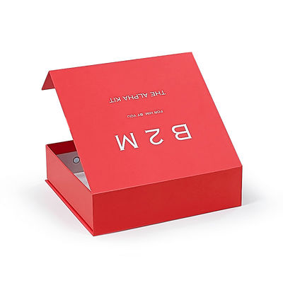 Personalisierte Luxus-Geschenkverpackung Magnetische Steifpapierbox mit Magnetklappen