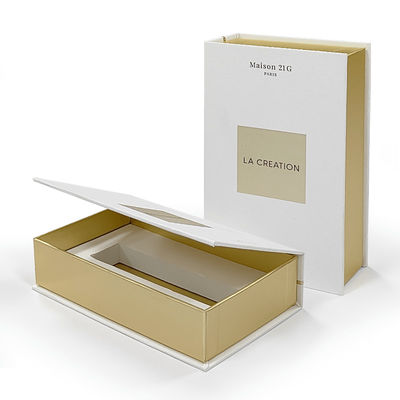 Magnetisch geschlossene Geschenkbox mit individuellem Logo, Magnetkarton für Parfüm-Kosmetikverpackungen