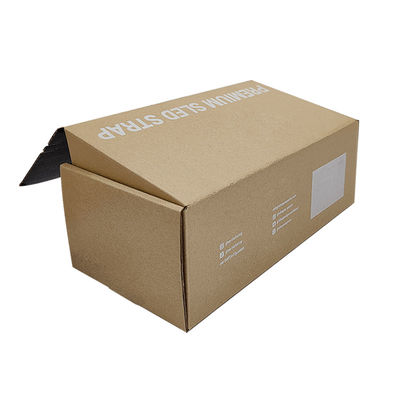 FSC-Zertifikat leicht zu zerreißendes Öffnungssiegel Braun Kraft Wellkarton Versandbox Reißverschluss Mailerboxen