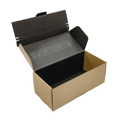 FSC-Zertifikat leicht zu zerreißendes Öffnungssiegel Braun Kraft Wellkarton Versandbox Reißverschluss Mailerboxen
