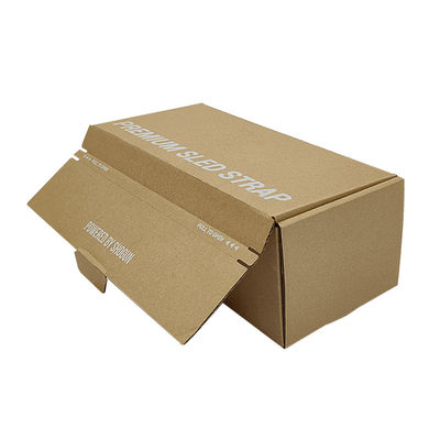 FSC-Zertifikat leicht zu zerreißendes Öffnungssiegel Braun Kraft Wellkarton Versandbox Reißverschluss Mailerboxen