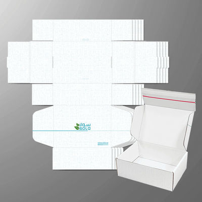 Custom Logo Wellkarton Versand E-Commerce Verpackungskiste Tränenstreifen Reißverschluss