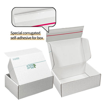 Custom Logo Wellkarton Versand E-Commerce Verpackungskiste Tränenstreifen Reißverschluss