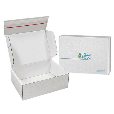 Custom Logo Wellkarton Versand E-Commerce Verpackungskiste Tränenstreifen Reißverschluss