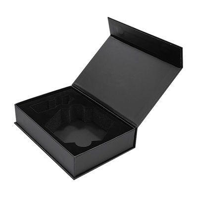 Fabrik-Anpassung Verpackung Druckschachtel Karton Schwarzes Papier Magnet Geschenkbox Verpackung mit inneren Schaumstoff