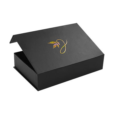 Fabrik-Anpassung Verpackung Druckschachtel Karton Schwarzes Papier Magnet Geschenkbox Verpackung mit inneren Schaumstoff