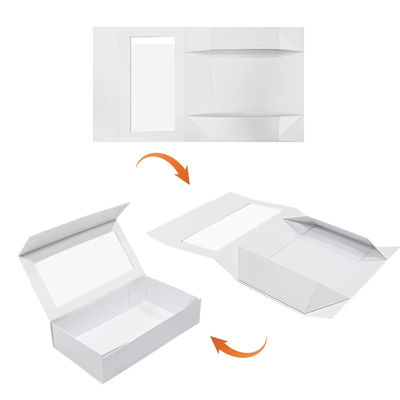 Festkarton Matte Kunstklappbares Geschenkfach aus Kunstpapier und Karton Magnetgeschenkfach mit Fenster