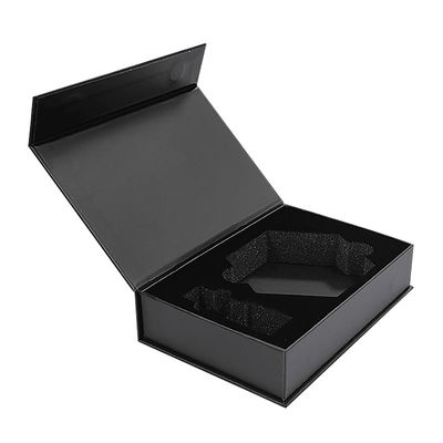 Fabrik Großhandel Custom Logo Schwarzer Magnet Magnetische Luxusverpackung Klapppapier Geschäftsgeschenkbox