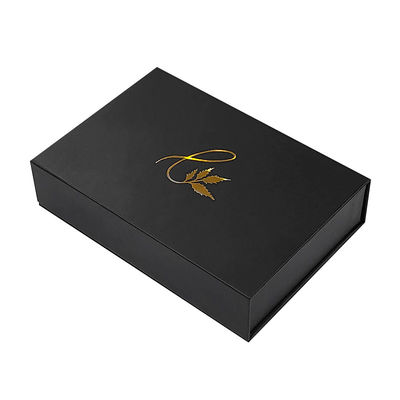 Fabrik Großhandel Custom Logo Schwarzer Magnet Magnetische Luxusverpackung Klapppapier Geschäftsgeschenkbox