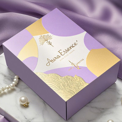 Custom Luxus Quadrat Leere Klapppapier-Box Kerzenkrüge mit Deckel und Box Verpackung Automatische Boden Buckle Box