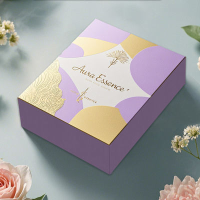 Custom Luxus Quadrat Leere Klapppapier-Box Kerzenkrüge mit Deckel und Box Verpackung Automatische Boden Buckle Box