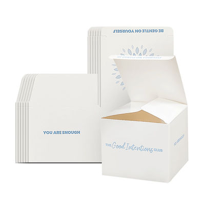 Custom Luxus Quadrat Leere Klapppapier-Box Kerzenkrüge mit Deckel und Box Verpackung Automatische Boden Buckle Box