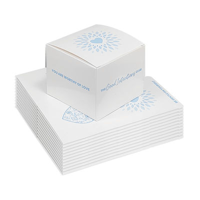 Custom Luxus Quadrat Leere Klapppapier-Box Kerzenkrüge mit Deckel und Box Verpackung Automatische Boden Buckle Box