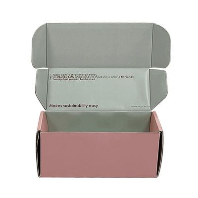 Custom Printed Mailer Box Pink Personalisierte Kosmetik Versandverpackungen Dankeschön Geschenkverpackung Karton