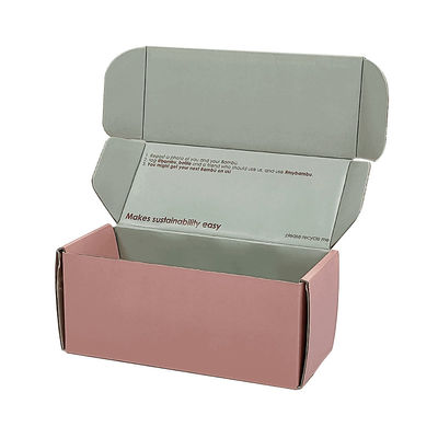 Custom Printed Mailer Box Pink Personalisierte Kosmetik Versandverpackungen Dankeschön Geschenkverpackung Karton