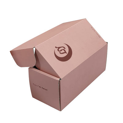 Custom Printed Mailer Box Pink Personalisierte Kosmetik Versandverpackungen Dankeschön Geschenkverpackung Karton