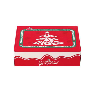 Custom Logo Klappkarton Wellpappe Briefkasten Feiertagsgeschenk Kosmetikverpackung Versandbox Farbenreiche Dekoration in Prägungen