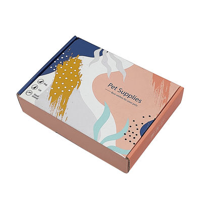 Custom Logo Klappkarton Wellpappe Briefkasten Feiertagsgeschenk Kosmetikverpackung Versandbox Farbenreiche Dekoration in Prägungen