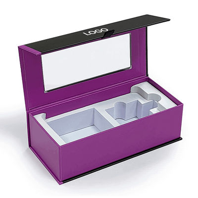 Personalisiertes Logo Luxuskarton Magnetische drahtlose Kopfhörer Verpackungskiste mit EVA Liner Verpackung Hängekiste