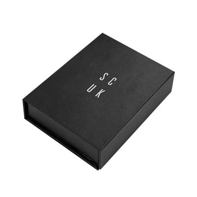Custom Logo Luxus Schwarzes Karton Smart Watch Magnetische Geschenkverpackung Box Einzeluhr mit Schaumfolie