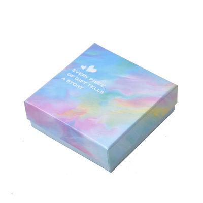 Customized Logo Schmuckkästen Frauen Halskette Ohrringe Ring schön verpackt Vollset von Papier Geschenkkästen