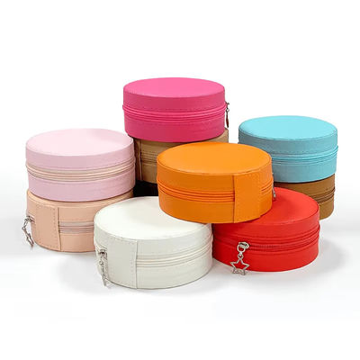 High-End Portable Pink Schmuck Set Box Ohrringe Ringe Halsketten Armbänder Armbänder Schmuck Lagerbox