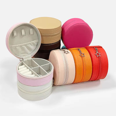 High-End Portable Pink Schmuck Set Box Ohrringe Ringe Halsketten Armbänder Armbänder Schmuck Lagerbox