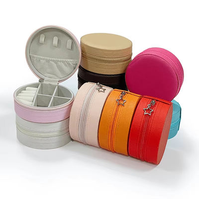 High-End Portable Pink Schmuck Set Box Ohrringe Ringe Halsketten Armbänder Armbänder Schmuck Lagerbox