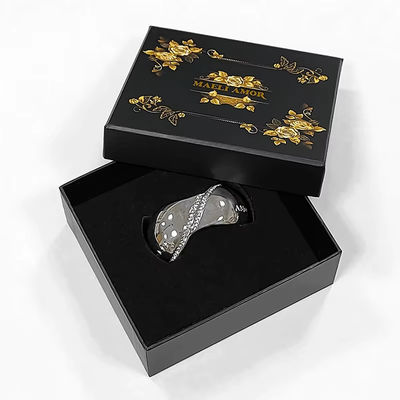 Fabrik Custom Printing High End Luxus Schmuck Set Boxen Goldene Rose Haare Seil Kopfschmuck Verpackungskiste