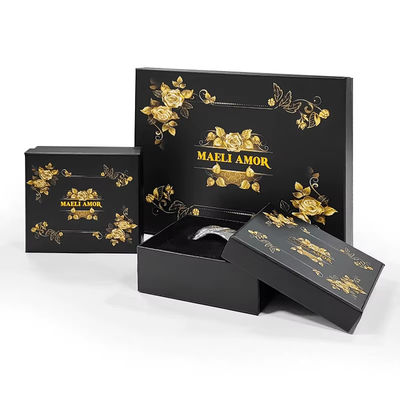 Fabrik Custom Printing High End Luxus Schmuck Set Boxen Goldene Rose Haare Seil Kopfschmuck Verpackungskiste