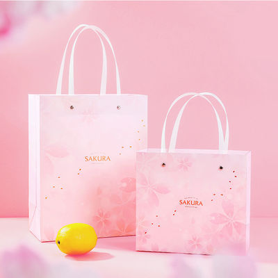 Populäre Einkaufstaschen Offsetdruck Verpackung Papier Geschenktasche Set mit Griff
