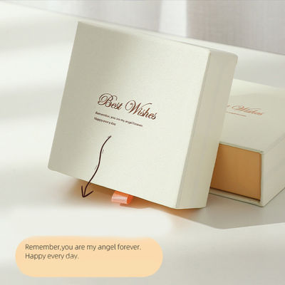 Personalisiertes Kosmetik-Set Starr ausziehbare Schiebetasche Schmuck Geschenkverpackung Papierbox mit Einfügungsmaterial