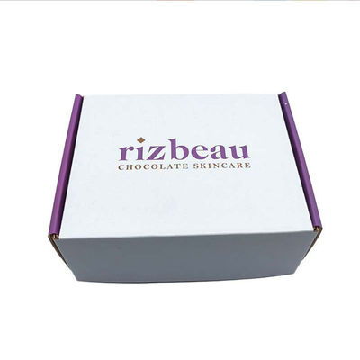 Custom Logo Design CMYK / PANTONE Druck recycelbares Wellpapier Luxus Hautpflege Kosmetik Verpackung Postfächer