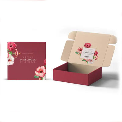 Custom Logo Design CMYK / PANTONE Druck recycelbares Wellpapier Luxus Hautpflege Kosmetik Verpackung Postfächer