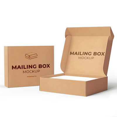 Custom Logo Design CMYK / PANTONE Druck recycelbares Wellpapier Luxus Hautpflege Kosmetik Verpackung Postfächer