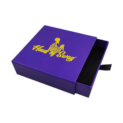 Besondere Form 8x8 Kleine Schieberegler Geschenkbox Kunstpapier Schmuck Schieberegler mit 2 mm Dicke