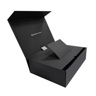 ODM Custom Logo Druck Weiß gewölbtes Die Cut Falte Kraftpapier Briefkasten für Kerzenverpackung