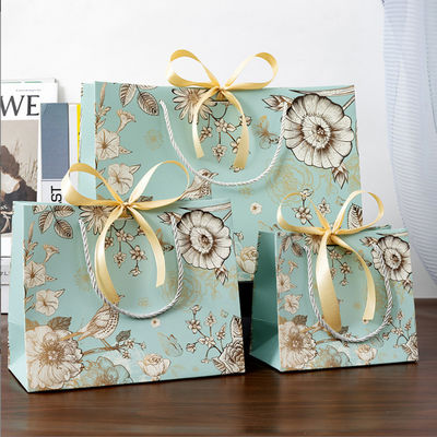 Custom Paper Bag Großhandel Eco Paper Shopping Verpackung Geschenkbeutel Papierbeutel mit Ihrem eigenen Logo