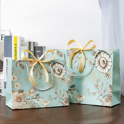 Custom Paper Bag Großhandel Eco Paper Shopping Verpackung Geschenkbeutel Papierbeutel mit Ihrem eigenen Logo
