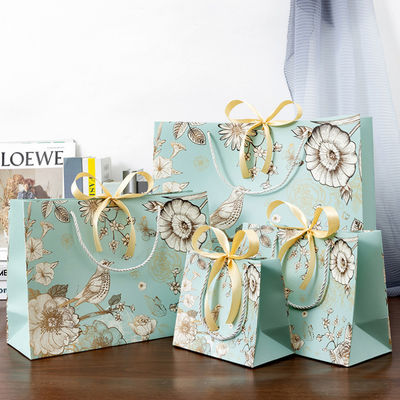 Custom Paper Bag Großhandel Eco Paper Shopping Verpackung Geschenkbeutel Papierbeutel mit Ihrem eigenen Logo