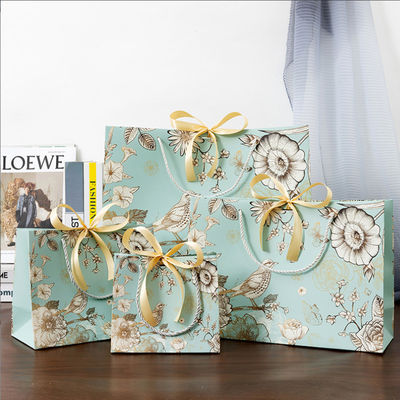 Custom Paper Bag Großhandel Eco Paper Shopping Verpackung Geschenkbeutel Papierbeutel mit Ihrem eigenen Logo