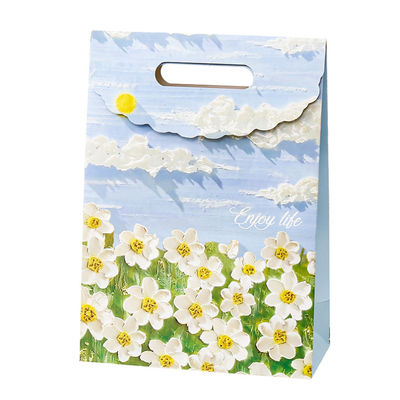 Personalisierte Kraft Personalisierte rosa Kleine Verpackung Papiertüte Handgeführte Kunst Geschenk Papiertüte Verpackung