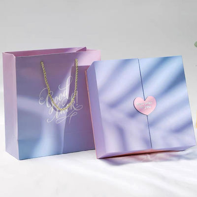 Individuell angepasste Doppeltür Öffnungsbox Ring Parfüm Uhr Verpackung Geschenkbox mit Ihrem eigenen Logo