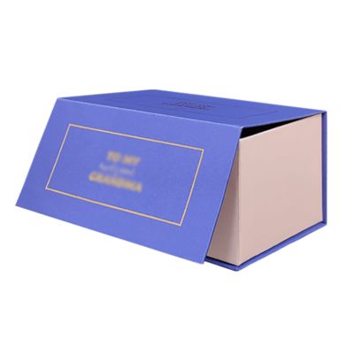 Custom Logo Farbe Quadrat Blau Magnetische Schmuck Verpackung Luxus Geschenkboxen Für Gegenwart